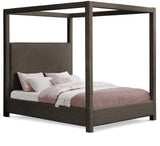 Eden Brown Boucle Fabric King Bed EdenBrown-K Meridian Furniture