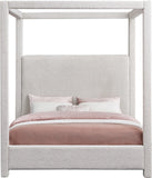 Eden Cream Boucle Fabric King Bed EdenCream-K Meridian Furniture