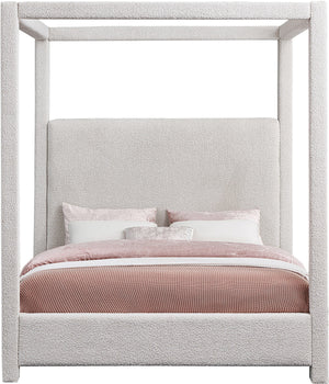 Eden Cream Boucle Fabric Queen Bed EdenCream-Q Meridian Furniture