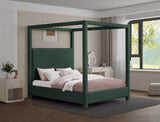 Eden Green Boucle Fabric King Bed EdenGreen-K Meridian Furniture
