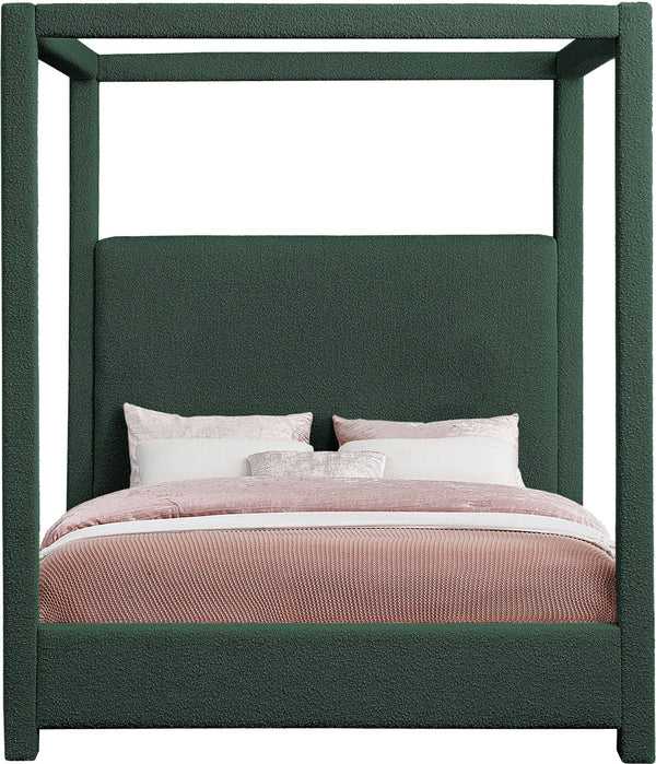 Eden Green Boucle Fabric King Bed EdenGreen-K Meridian Furniture