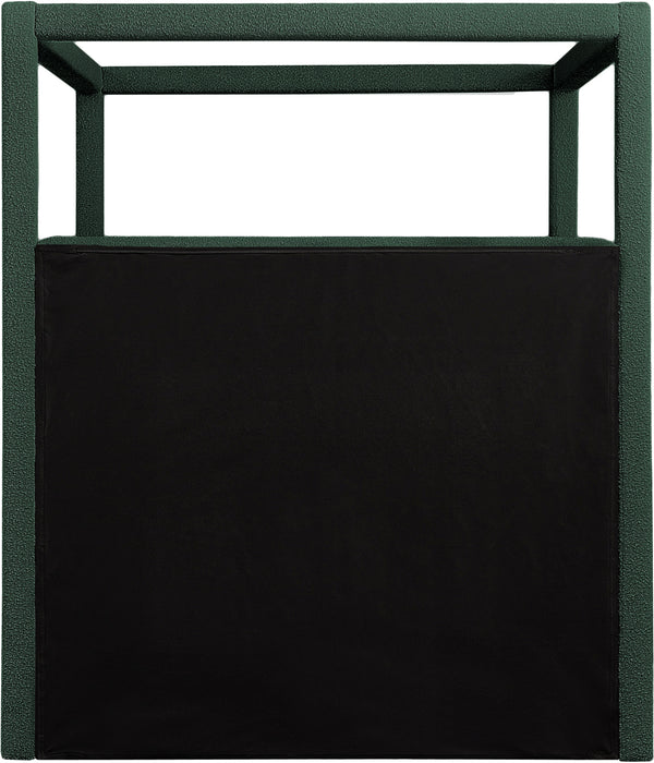 Eden Green Boucle Fabric King Bed EdenGreen-K Meridian Furniture