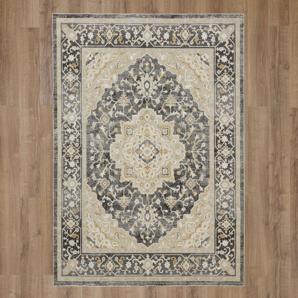 Karastan Rugs Windemere Edenhall Machine Woven  Area Rug Gray 10' x 14'