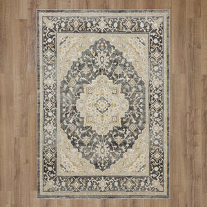 Karastan Rugs Windemere Edenhall Machine Woven  Area Rug Gray 10' x 14'