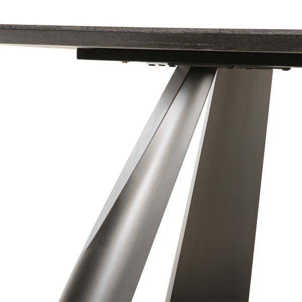 Pasargad Home Novara Round Dining Table - Modern Elegance For Sophisticated Dining Spaces D. Brown Mdf Plz-386dt-r