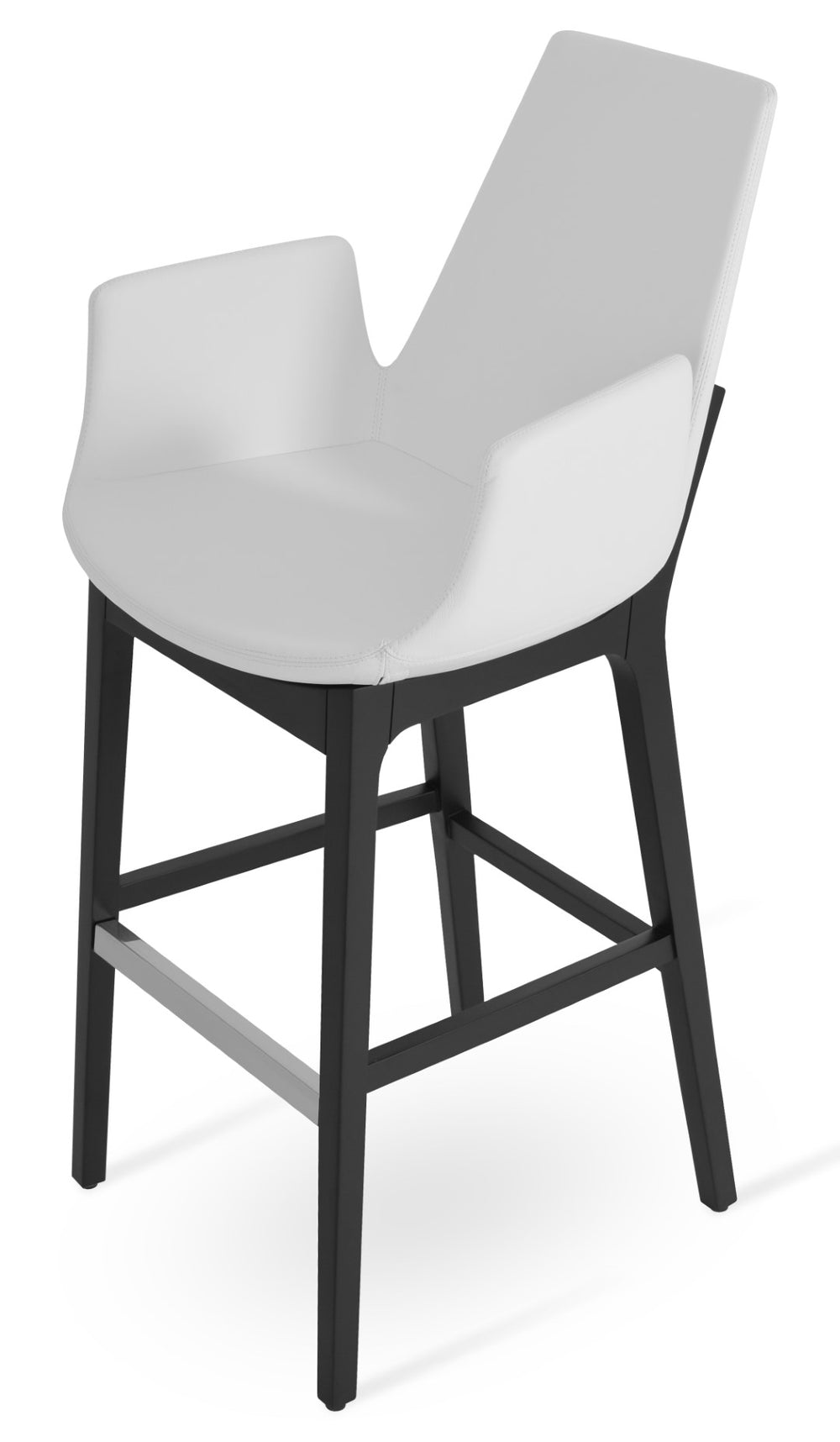 Soho Concept Eiffel Arm Wood Bar & Counter Stools - Elegant Fabrics, Solid Wood Options & 10-year Guarantee! White  Soho-concept-dining-chair-08261