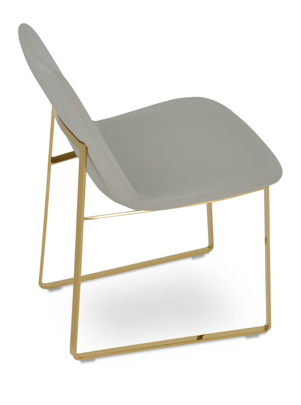 Soho Concept Eiffel Arm Wire Counter & Bar Dining Chair - Chic Boucle, Velvet, Nubuck Fabrics, 10-year Guarantee! Gold  Soho-concept-dining-chair-02866