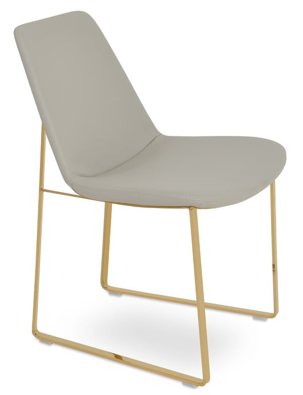 Soho Concept Eiffel Arm Wire Counter & Bar Dining Chair - Chic Boucle, Velvet, Nubuck Fabrics, 10-year Guarantee! Gold  Soho-concept-dining-chair-02866