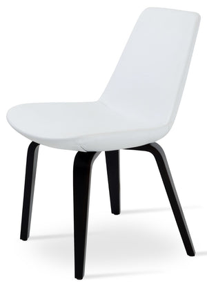 Soho Concept Eiffel Plywood Dining Chair - Stylish Leatherette Seating With 2-year Guarantee, Comfort & Durability White  Soho-concept-dining-chair-03661