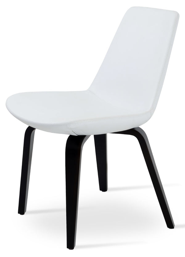 Soho Concept Eiffel Plywood Dining Chair - Stylish Leatherette Seating With 2-year Guarantee, Comfort & Durability White  Soho-concept-dining-chair-03661