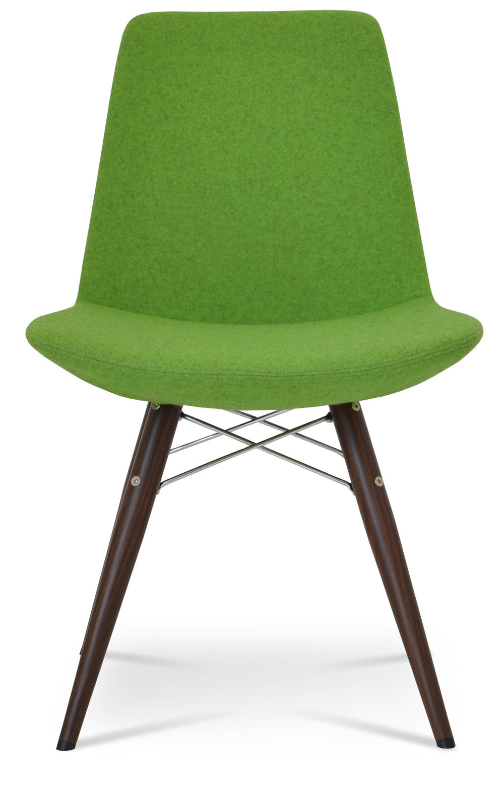 Soho Concept Eiffel Mw Dining Chair In Camira Era Fabric - Stylish, Durable, 10-year Warranty, Walnut Finish Walnut  Soho-concept-dining-chair-03251
