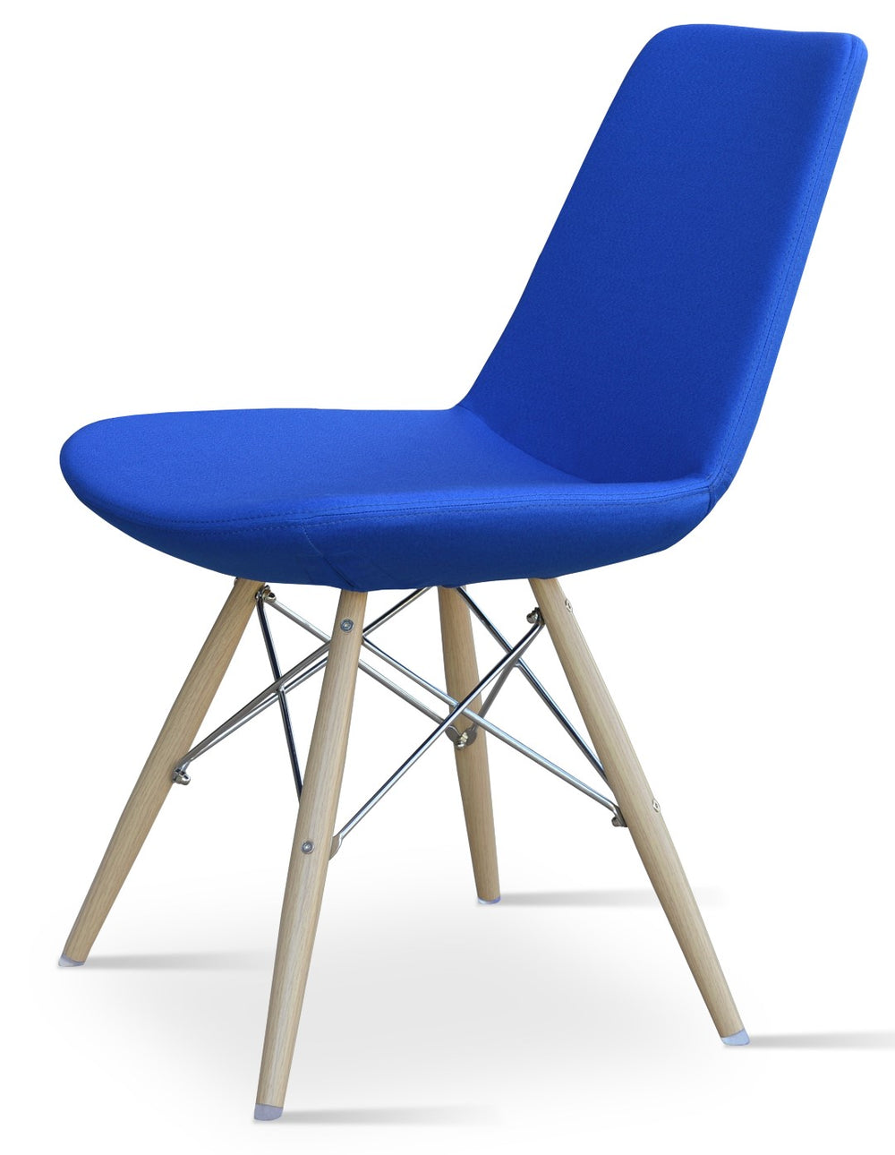 Soho Concept Eiffel Mw Dining Chair - Stylish Upholstered Seating In Boucle, Velvet & Nubuck With Swivel Option Natural,Blue  Soho-concept-dining-chair-03261