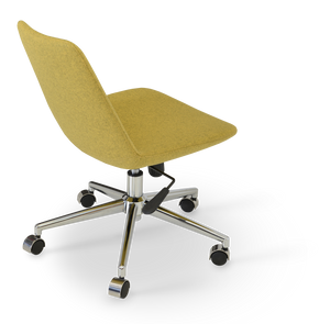 Soho Concept Eiffel Office Chair With Camira Era Fabric - 10-year Durability, Adjustable Height & Stylish Finish Amber  Soho-concept-dining-chair-11820