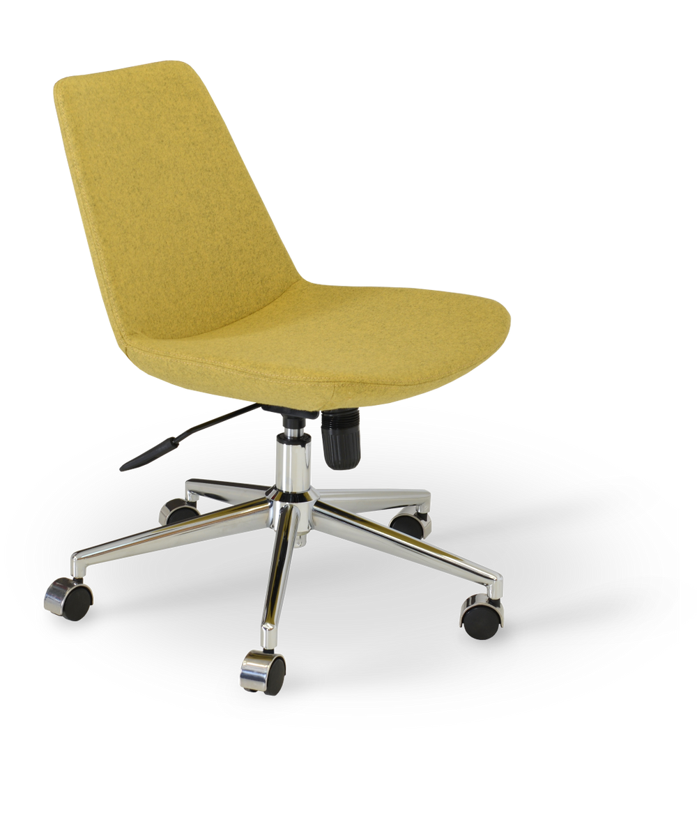 Soho Concept Eiffel Office Chair With Camira Era Fabric - 10-year Durability, Adjustable Height & Stylish Finish Amber  Soho-concept-dining-chair-11820