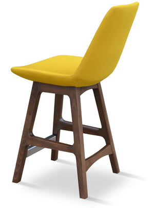Soho Concept Eiffel Barstools & Counterstools With Elegant Fabric Options, Swivel Mechanism, And 10-year Warranty Walnut,Yellow  Soho-concept-dining-chair-08310