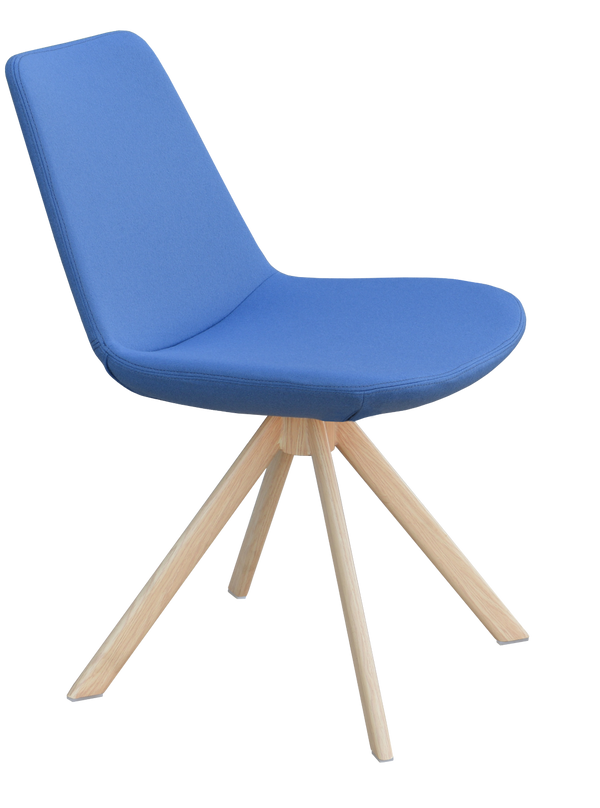 Soho Concept Eiffel Sword Swivel Dining Chair - Luxurious Camira Blazer Wool, 10-year Guarantee, Elegant Design Blue,Natural  Soho-concept-dining-chair-03511