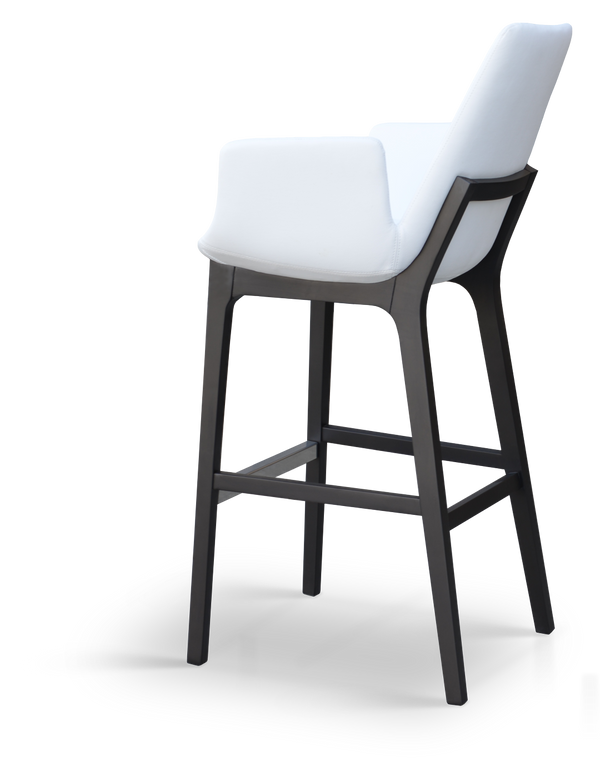 Soho Concept Eiffel Wood Barstools & Counterstools - Stylish Leatherette, 2-year Warranty, Limited Stock Offer! White  Soho-concept-dining-chair-08364