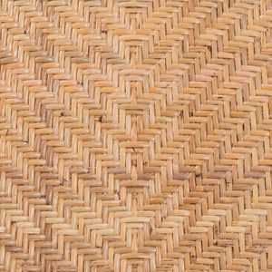Bali & Pari Elmer Handwoven Rattan Dining Chair with Cushioned Seat for Coastal Kitchens