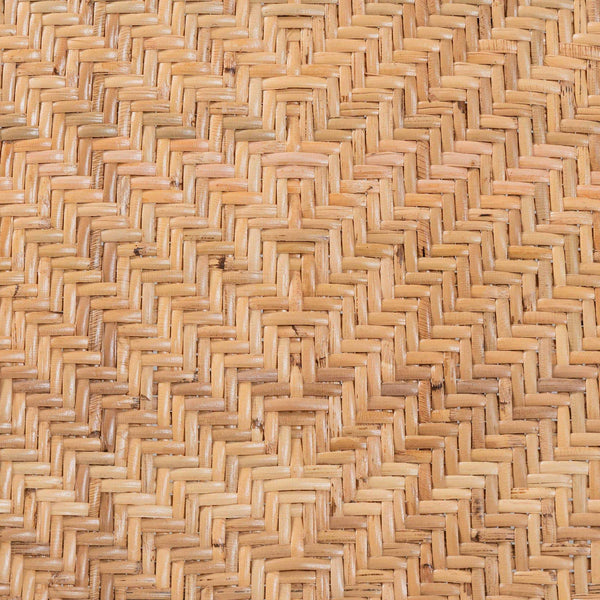 Bali & Pari Elmer Handwoven Rattan Dining Chair with Cushioned Seat for Coastal Kitchens