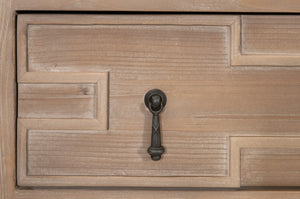 Emerie 2-Drawer Entry Console Smoke Gray Pine, White Quartz 8016.SGRY-PNE/WHTQ Essentials for Living