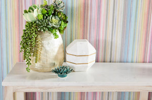 Essentials For Living Emerie Narrow Console Table - Whitewashed Pine & Quartz Top, Stylish Storage For Entryways & More White Wash Pine,White Quartz Solid Pine Wood,Solid Quartz 8016-n.Ww-pne/Whtq