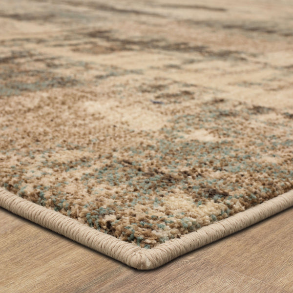 Karastan Rugs Vanguard by Drew & Jonathan Home Ephemeral Machine Woven Triexta Modern/Contemporary Area Rug Robin's Egg Blue 2' 4" x 7' 10"
