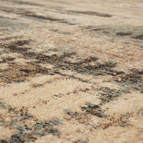 Karastan Rugs Vanguard by Drew & Jonathan Home Ephemeral Machine Woven Triexta Modern/Contemporary Area Rug Robin's Egg Blue 2' 4" x 7' 10"