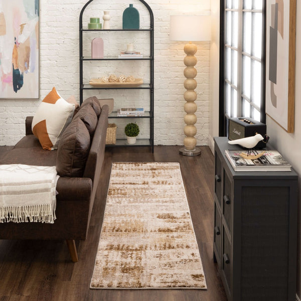 Karastan Rugs Vanguard by Drew & Jonathan Home Ephemeral Machine Woven Triexta Modern/Contemporary Area Rug Desert 2' 4" x 7' 10"