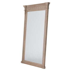 Essentials For Living Estate Mirror - Transitional Leaning Floor Mirror For Stylish Home Decor And Dramatic Room Enhancements Smoke Gray Pine Solid Reclaimed Pine Wood 8065.Sgry-pne
