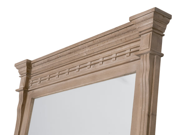Essentials For Living Estate Mirror - Transitional Leaning Floor Mirror For Stylish Home Decor And Dramatic Room Enhancements Smoke Gray Pine Solid Reclaimed Pine Wood 8065.Sgry-pne
