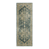 Ezine Traditional Ornamental Area Rug, Durable & Low Pile for High Traffic Areas