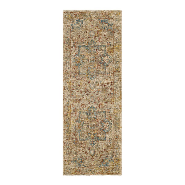 Ezine Cream 2' 7" x 7' 3" Area Rug Karastan Rugs