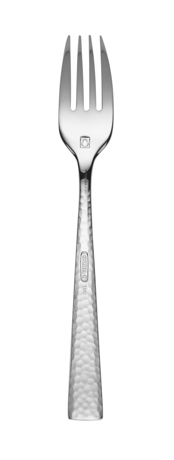 Lenox Cabria Hammered 18/10 Stainless Steel Flatware Set with Artisan Crafted Dining Appeal 20-Piece F032020AL20