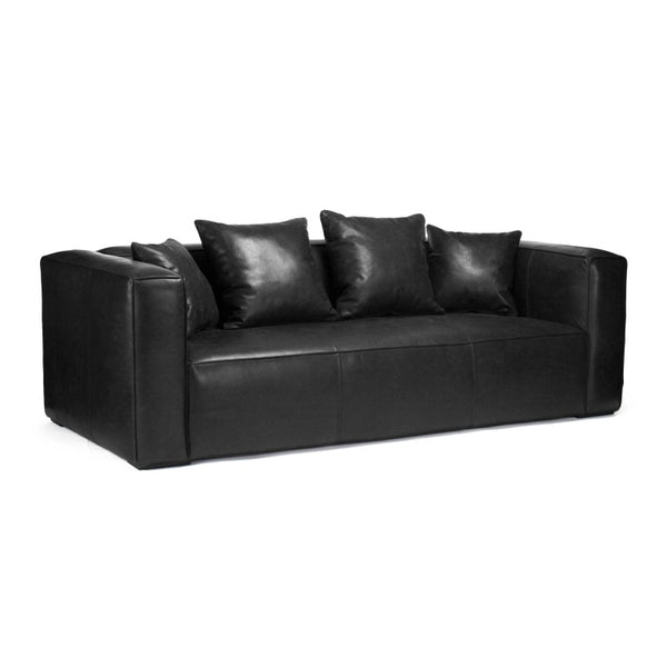 Zentique Joelle Sofa with Solid Oak Frame and Premium Leather Upholstery — Timeless Comfort, Clean Lines F232-3
