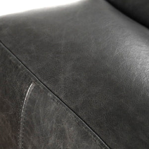 Zentique Joelle Sofa with Solid Oak Frame and Premium Leather Upholstery — Timeless Comfort, Clean Lines F232-3