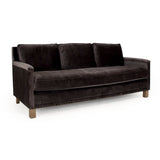 Sofa Natural Beech / Dark Grey Velvet F433-3 E993 V078 Zentique