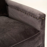 Sofa Natural Beech / Dark Grey Velvet F433-3 E993 V078 Zentique