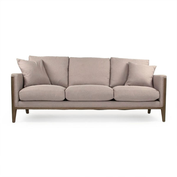 Zentique Sofa crafted with beech wood frame and breathable cotton upholstery for durable, cozy everyday comfort W83 x H33 x D34 F443-3 E993-B C130