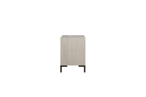 Alpine Furniture Bradley Contemporary Nightstand With Felt-Lined Drawer, Dovetail Construction, Metal Legs, 27"X18"X25" F7210-12