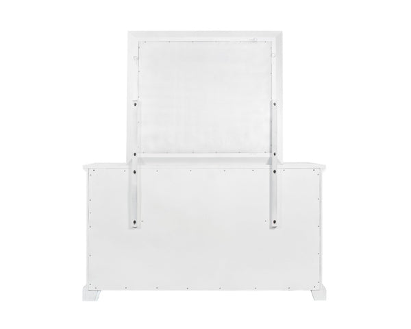 Alpine Furniture Clara Dresser Mirror With Sherwin Williams Finish — Dual Mounting, High-Quality Glass, Elegant Frame F7653-06
