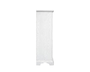 Alpine Furniture Clara Chest Of Drawers With Cedar & Felt-Lined Storage, Dovetail Construction, Smooth Finish White Mist F7653-11