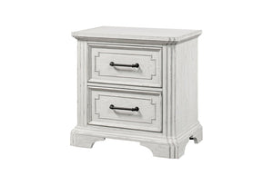 Alpine Furniture Clara Nightstand With Sherwin Williams Finish, Dovetail Drawers, Felt & Cedar Liners, Durable Elegance F7653-12