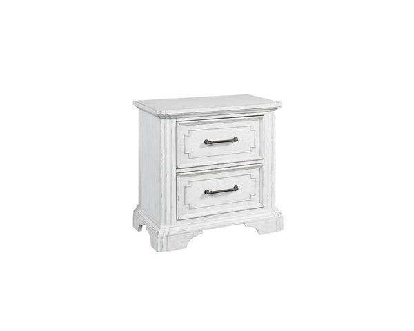 Alpine Furniture Clara Nightstand With Sherwin Williams Finish, Dovetail Drawers, Felt & Cedar Liners, Durable Elegance F7653-12
