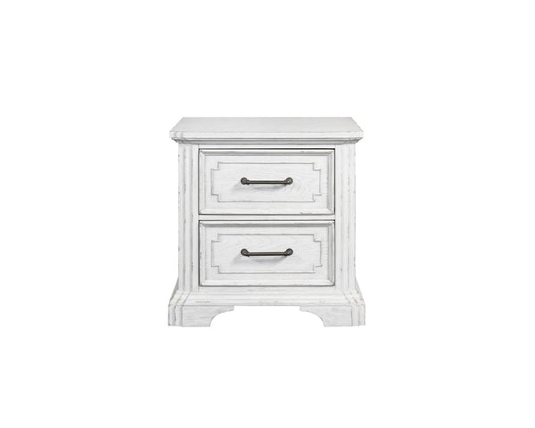 Alpine Furniture Clara Nightstand With Sherwin Williams Finish, Dovetail Drawers, Felt & Cedar Liners, Durable Elegance F7653-12