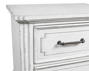 Alpine Furniture Clara Nightstand With Sherwin Williams Finish, Dovetail Drawers, Felt & Cedar Liners, Durable Elegance F7653-12