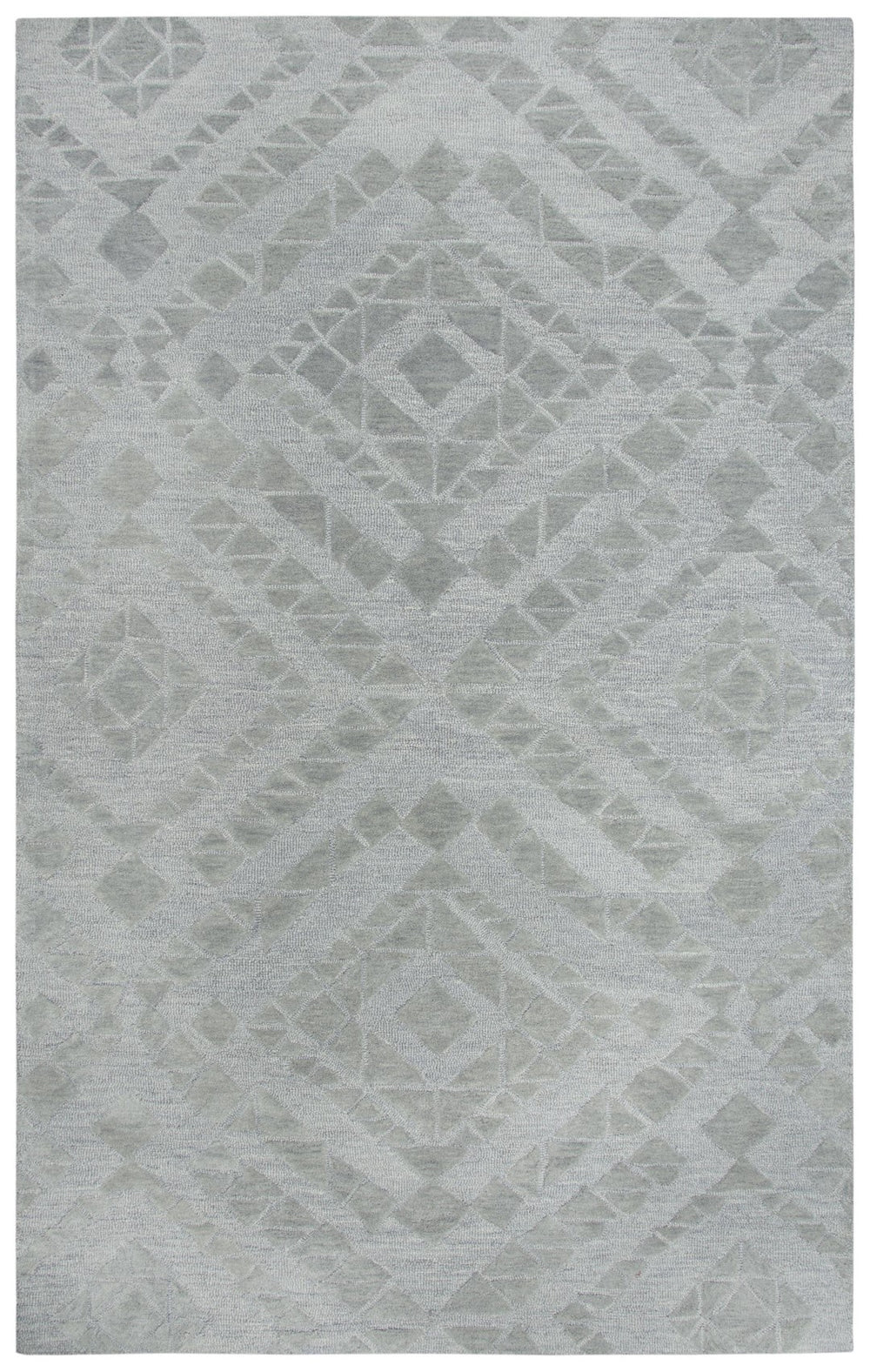 Rizzy Fifth Avenue FA114B Hand Tufted Casual/Tone on tone Wool Rug Gray 9' x 12'