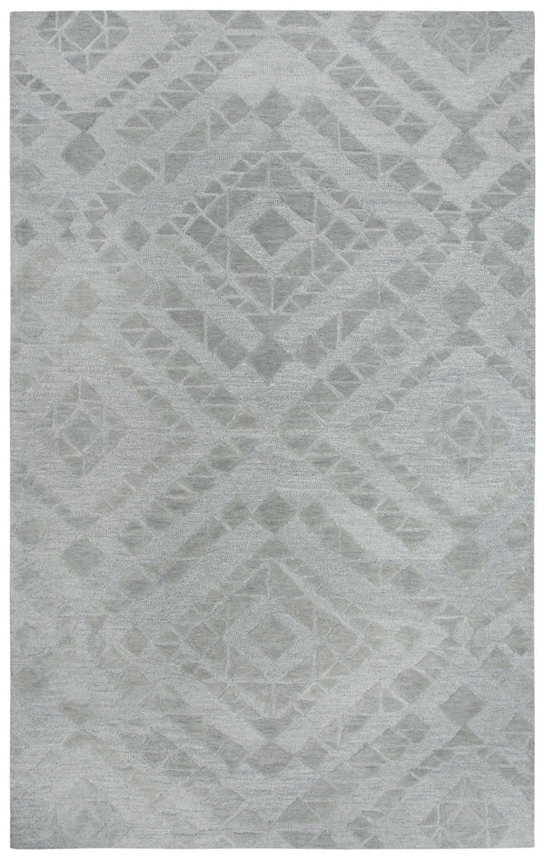 Rizzy Fifth Avenue FA114B Hand Tufted Casual/Tone on tone Wool Rug Gray 9' x 12'