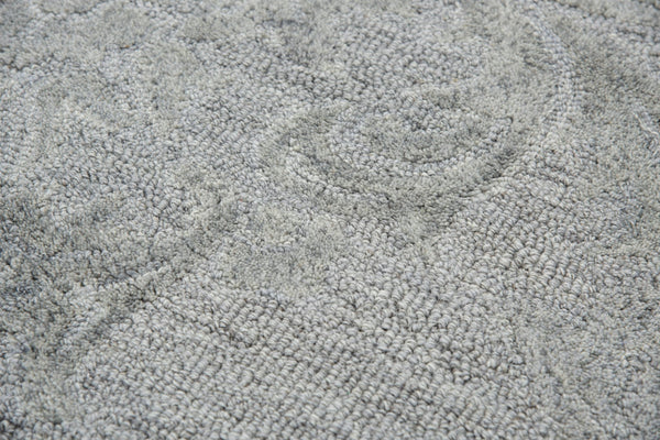 Rizzy Fifth Avenue FA115B Hand Tufted Casual/Tone on tone Wool Rug Gray 9' x 12'