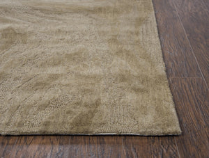 Rizzy Fifth Avenue FA120B Hand Tufted Casual/Tone on tone Wool Rug Brown 9' x 12'