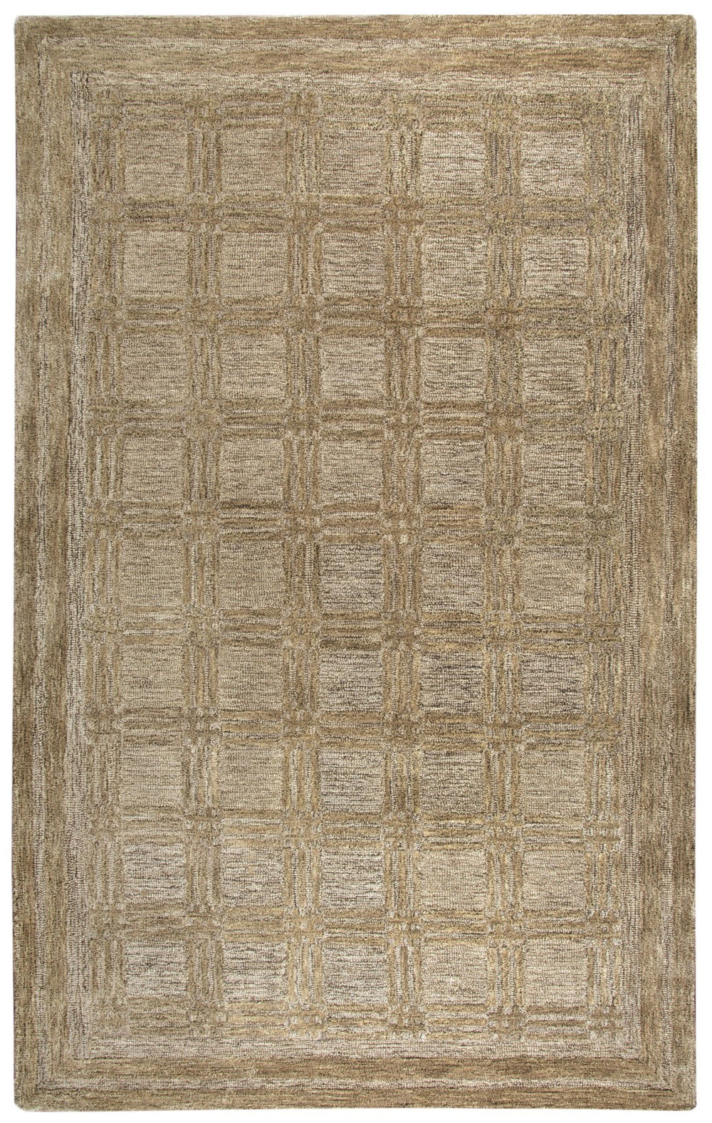 Rizzy Fifth Avenue FA129B Hand Tufted Casual/Tone on tone Wool Rug Brown 9' x 12'